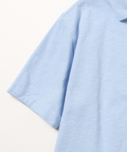 BEAMS（ビームス）の「BEAMS / カッタウェイ ポロシャツ（ポロシャツ・メンズ・ホワイト/サックスブルー/ネイビー・MEDIUM/X-LARGE/LARGE/SMALL）」の5枚目の写真