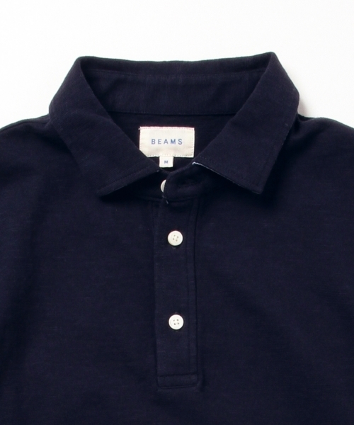 BEAMS（ビームス）の「BEAMS / カッタウェイ ポロシャツ（ポロシャツ・メンズ・ホワイト/サックスブルー/ネイビー・MEDIUM/X-LARGE/LARGE/SMALL）」の7枚目の写真