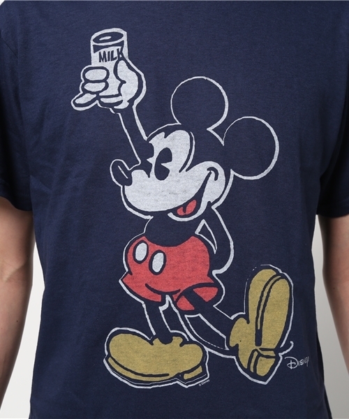 JUNK FOOD（ジャンクフード）の「MILK MICKEY/ミッキーマウス　Tシャツ（Tシャツ/カットソー・メンズ・ネイビー・SMALL/LARGE/MEDIUM）」の6枚目の写真