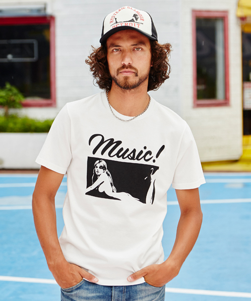 HYSTERIC GLAMOUR（ヒステリックグラマー）の「MUSIC！pt T-SH（Tシャツ/カットソー）」 - WEAR