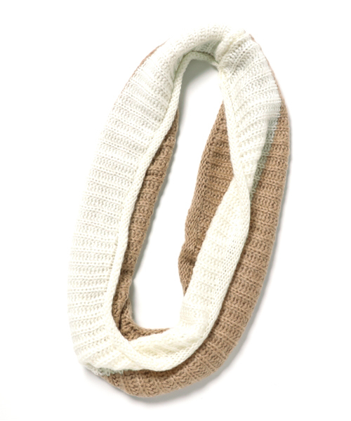 WEGO（ウィゴー）の「WEGO/バイカラースヌード（ネックウォーマー/スヌード・メンズ・グレー/トリコロール/ワイン/ベージュ・FREE）」の10枚目の写真