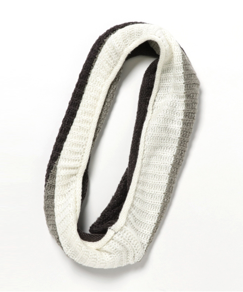 WEGO（ウィゴー）の「WEGO/バイカラースヌード（ネックウォーマー/スヌード・メンズ・グレー/トリコロール/ワイン/ベージュ・FREE）」の12枚目の写真