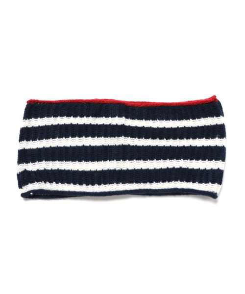 WEGO（ウィゴー）の「WEGO/バイカラースヌード（ネックウォーマー/スヌード・メンズ・グレー/トリコロール/ワイン/ベージュ・FREE）」の5枚目の写真