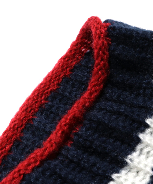 WEGO（ウィゴー）の「WEGO/バイカラースヌード（ネックウォーマー/スヌード・メンズ・グレー/トリコロール/ワイン/ベージュ・FREE）」の6枚目の写真