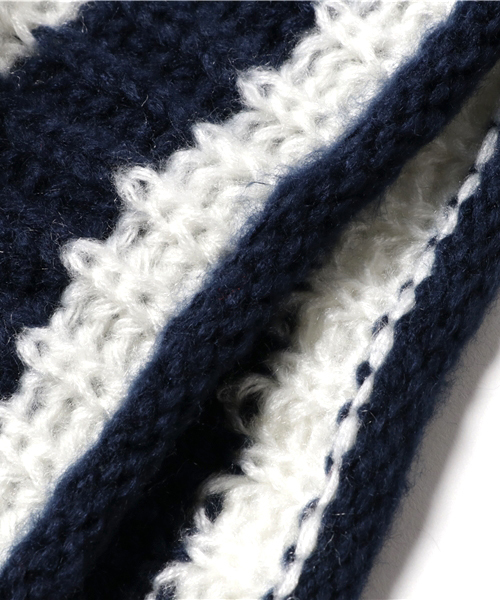 WEGO（ウィゴー）の「WEGO/バイカラースヌード（ネックウォーマー/スヌード・メンズ・グレー/トリコロール/ワイン/ベージュ・FREE）」の7枚目の写真