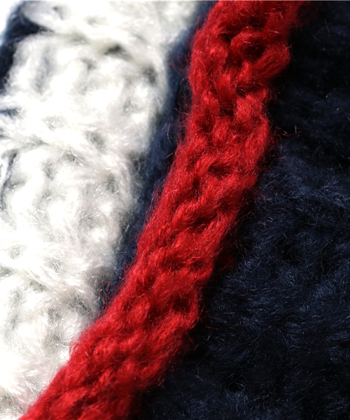 WEGO（ウィゴー）の「WEGO/バイカラースヌード（ネックウォーマー/スヌード・メンズ・グレー/トリコロール/ワイン/ベージュ・FREE）」の8枚目の写真