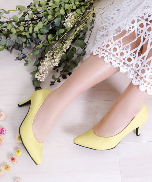 KOBE LETTUCE(コウベレタス)の「7cmヒールクッションポインテッドトゥパンプス(パンプス・レディース・ブラック系その他/イエロー系その他2/ピンク系その他2/ホワイト系その他/イエロー系その他/ピンク系その他/ベージュ系その他/パープル系その他/ブルー系その他/ベージュ系その他2/ブルー系その他2/グレー系その他/ブラック系その他2/ブラック系その他3/グリーン系その他/グレー系その他2/ピンク系その他3/サックスブルー/ベージュ系その他3/レッド系その他/ブラウン/パープル系その他2/ベージュ系その他4/ブルーグリーン/パープル系その他3/レッド系その他2/パープル系その他4/ミント/グリーン系その他2/パイソン/グレイッシュベージュ/ブラウン系その他/シルバー系その他/イエロー系その他3/グリーン系その他3/ブルー/ピンクベージュ・X-LARGE/X-SMALL/XX-LARGE/LARGE/MEDIUM/SMALL/M/S/LL/L/3L/XS)」の1枚目の写真