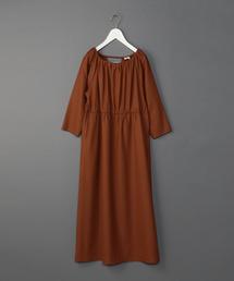 6 | ＜6(ROKU)＞GEORGETTE BACK V ONE PIECE/ﾜﾝﾋﾟｰｽ(ワンピース)
