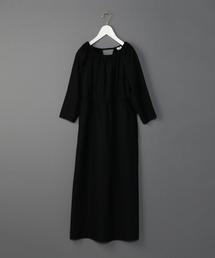 6 | ＜6(ROKU)＞GEORGETTE BACK V ONE PIECE/ﾜﾝﾋﾟｰｽо(ワンピース)