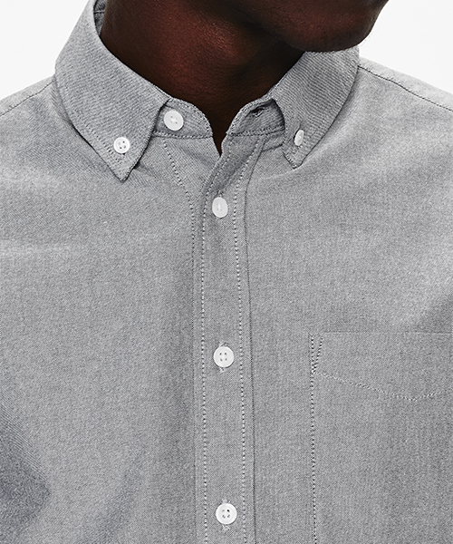 Saturdays NYC(サタデーズ ニューヨークシティ )の「Esquina Oxford Short Sleeve Shirt(シャツ/ブラウス・メンズ・ネイビー/ピンク/ブラック/ホワイト・X-SMALL/M/S/L/X-LARGE)」の11枚目の写真
