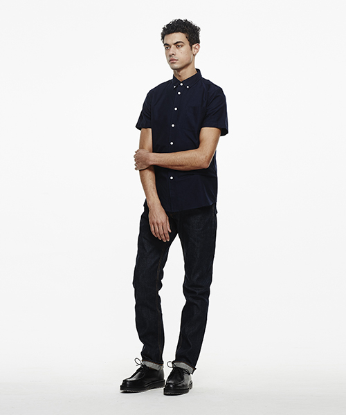 Saturdays NYC(サタデーズ ニューヨークシティ )の「Esquina Oxford Short Sleeve Shirt(シャツ/ブラウス・メンズ・ネイビー/ピンク/ブラック/ホワイト・X-SMALL/M/S/L/X-LARGE)」の12枚目の写真