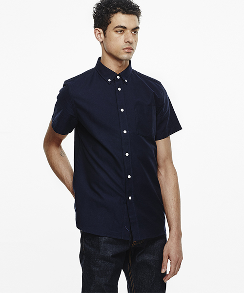 Saturdays NYC(サタデーズ ニューヨークシティ )の「Esquina Oxford Short Sleeve Shirt(シャツ/ブラウス・メンズ・ネイビー/ピンク/ブラック/ホワイト・X-SMALL/M/S/L/X-LARGE)」の13枚目の写真