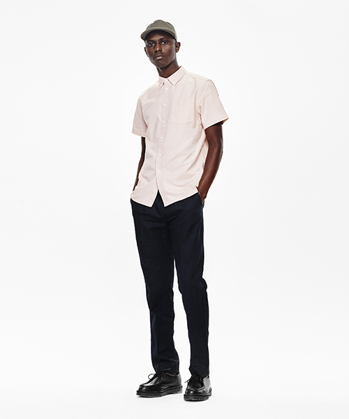 Saturdays NYC(サタデーズ ニューヨークシティ )の「Esquina Oxford Short Sleeve Shirt(シャツ/ブラウス・メンズ・ネイビー/ピンク/ブラック/ホワイト・X-SMALL/M/S/L/X-LARGE)」の15枚目の写真