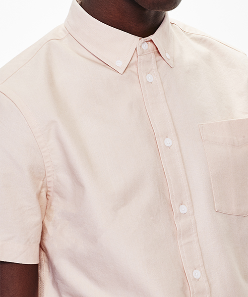 Saturdays NYC(サタデーズ ニューヨークシティ )の「Esquina Oxford Short Sleeve Shirt(シャツ/ブラウス・メンズ・ネイビー/ピンク/ブラック/ホワイト・X-SMALL/M/S/L/X-LARGE)」の10枚目の写真