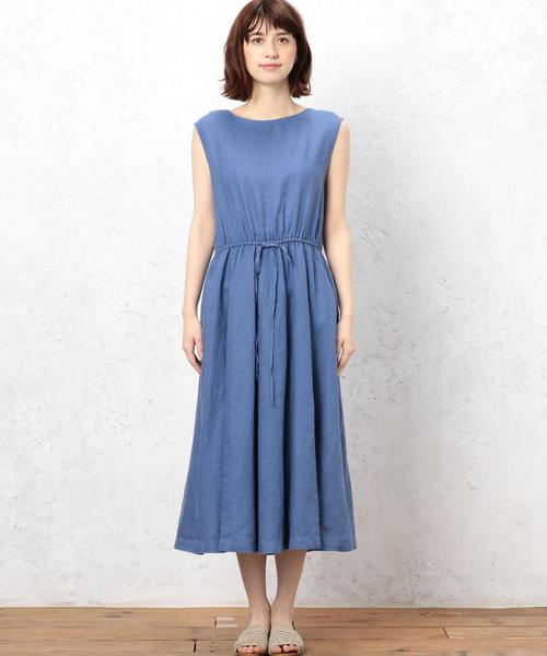 green label relaxing（グリーンレーベルリラクシング）の「CF ハードマンズLI FLA N/SL ワンピース（ワンピース・レディース・ブラック/オリーブ/コバルトブルー・36/38）」の13枚目の写真