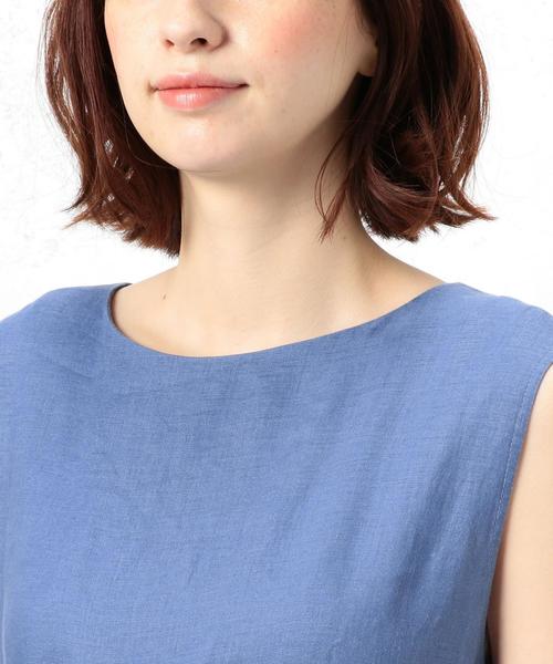 green label relaxing（グリーンレーベルリラクシング）の「CF ハードマンズLI FLA N/SL ワンピース（ワンピース・レディース・ブラック/オリーブ/コバルトブルー・36/38）」の15枚目の写真