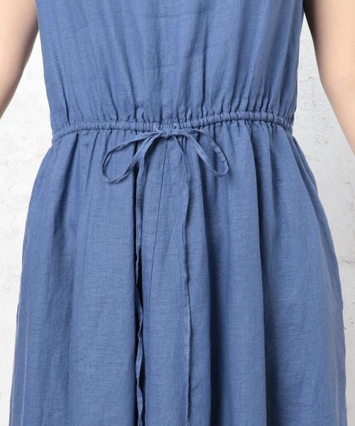 green label relaxing（グリーンレーベルリラクシング）の「CF ハードマンズLI FLA N/SL ワンピース（ワンピース・レディース・ブラック/オリーブ/コバルトブルー・36/38）」の6枚目の写真