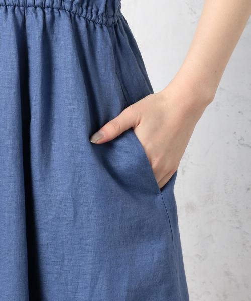 green label relaxing（グリーンレーベルリラクシング）の「CF ハードマンズLI FLA N/SL ワンピース（ワンピース・レディース・ブラック/オリーブ/コバルトブルー・36/38）」の7枚目の写真