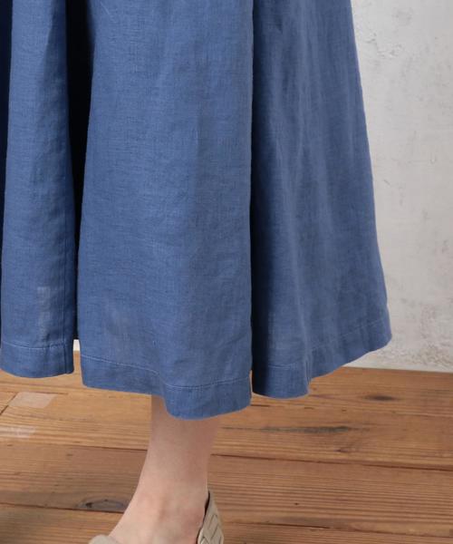 green label relaxing（グリーンレーベルリラクシング）の「CF ハードマンズLI FLA N/SL ワンピース（ワンピース・レディース・ブラック/オリーブ/コバルトブルー・36/38）」の8枚目の写真