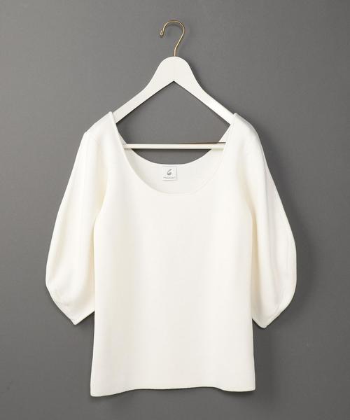 6（ロク）の「＜6(ROKU)＞VOLUMINOUS SLEEVE KNIT/ﾆｯﾄ