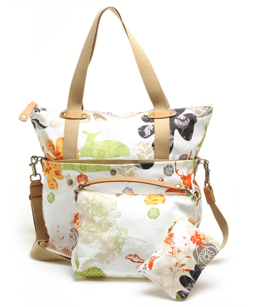 russet（ラシット）の「SOLEIL 和柄プリントバッグ（トートバッグ
