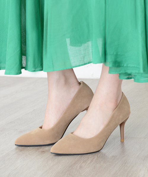 Futier land（フューティアランド）の「【ロングセラー！】走れる！クッションあり！ポインテッドトゥパンプス（パンプス・レディース・アニマル/カーキ/グレー/レオパード/ブルー/ベージュ/ピンク/ブラウン/ブルー系その他/レッド/ブラック/テラコッタ/ネイビー/ダークネイビー/ダークグリーン/パープル系その他/マスタード/エメラルド/チェック/ブルー系その他2/ピンクゴールド/ブラック系その他/レッド系その他/その他/アイボリー/ピンクベージュ/グレイッシュベージュ/ブラック系その他2/イエロー系その他3/レッド系その他3/アイボリー系1/ベージュ系1/シルバー/シルバー系その他/ゴールド/ベージュ系その他/シルバー系その他3/ブラック系その他3/ベージュ系その他3・39/40/38/36/37/35/41/34）」の9枚目の写真