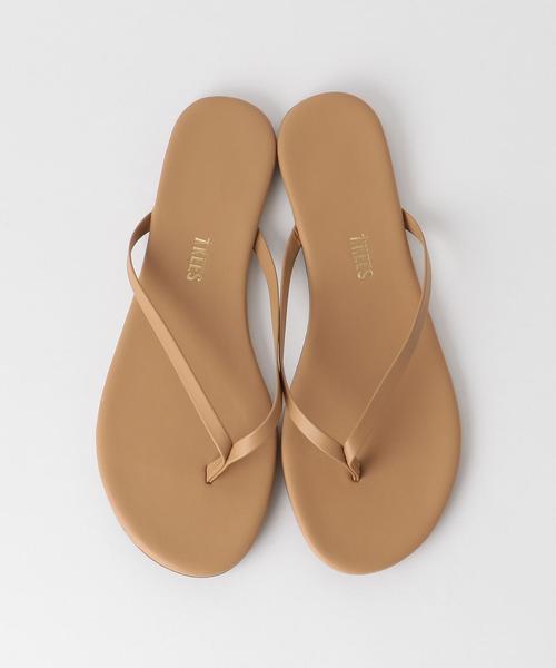 TKEES（ティキーズ）の「＜TKEES＞レザービーチサンダル ◆（ビーチサンダル・レディース・ゴールド/ブラック/ベージュ/オリーブ・7/6/8）」の5枚目の写真