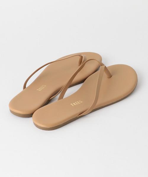 TKEES（ティキーズ）の「＜TKEES＞レザービーチサンダル ◆（ビーチサンダル・レディース・ゴールド/ブラック/ベージュ/オリーブ・7/6/8）」の8枚目の写真
