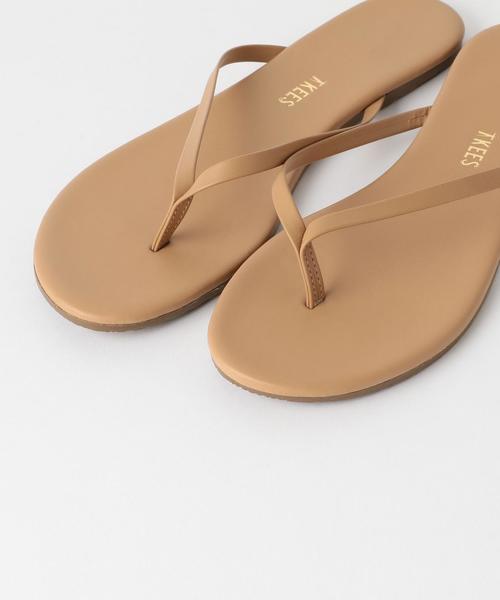 TKEES（ティキーズ）の「＜TKEES＞レザービーチサンダル ◆（ビーチサンダル・レディース・ゴールド/ブラック/ベージュ/オリーブ・7/6/8）」の9枚目の写真