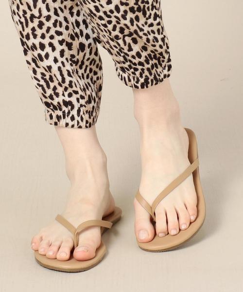 TKEES（ティキーズ）の「＜TKEES＞レザービーチサンダル ◆（ビーチサンダル・レディース・ゴールド/ブラック/ベージュ/オリーブ・7/6/8）」の12枚目の写真