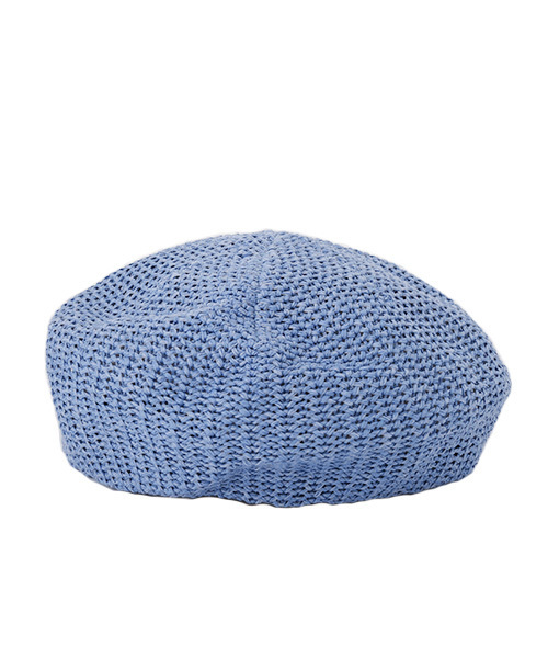 Eldia'lu（エルディアル）の「メッシュベレー帽（ハンチング/ベレー帽・レディース・オフホワイト/ブラック/サックスブルー/ベージュ・ﾌﾘ-）」の13枚目の写真