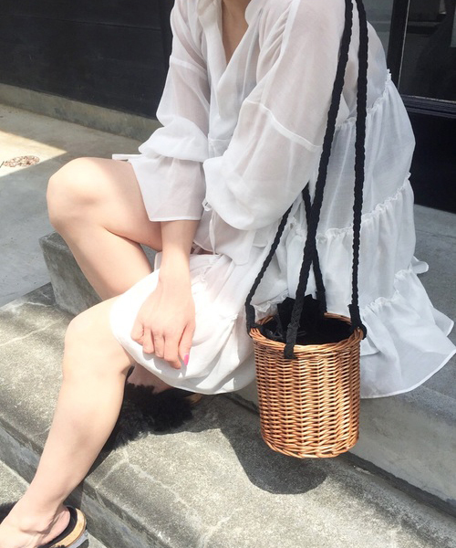 Bilitis Dix Sept Ans ビリティスディセッタン の 別注 Bilitis Dix Sept Ans 円柱かごバッグ ショルダー バッグ Wear