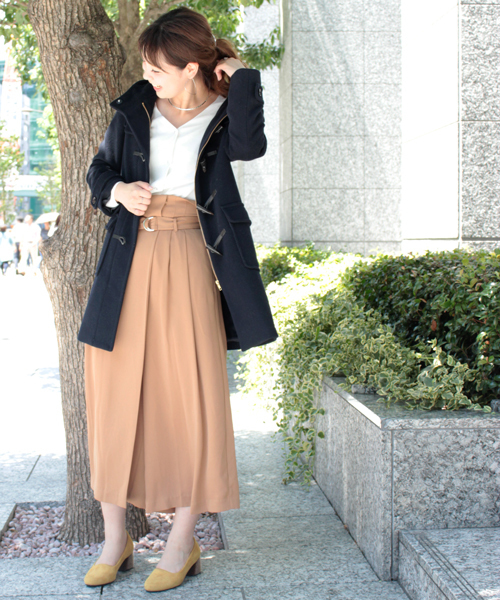 mysty woman（ミスティウーマン）の「フード付きウールダッフルコート（ダッフルコート・レディース・ピンクベージュ/ダークネイビー/キャメル/オフホワイト・SMALL/MEDIUM）」の6枚目の写真