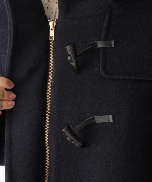 mysty woman（ミスティウーマン）の「フード付きウールダッフルコート（ダッフルコート・レディース・ピンクベージュ/ダークネイビー/キャメル/オフホワイト・SMALL/MEDIUM）」の18枚目の写真