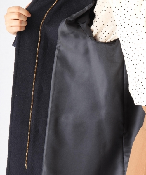 mysty woman（ミスティウーマン）の「フード付きウールダッフルコート（ダッフルコート・レディース・ピンクベージュ/ダークネイビー/キャメル/オフホワイト・SMALL/MEDIUM）」の17枚目の写真