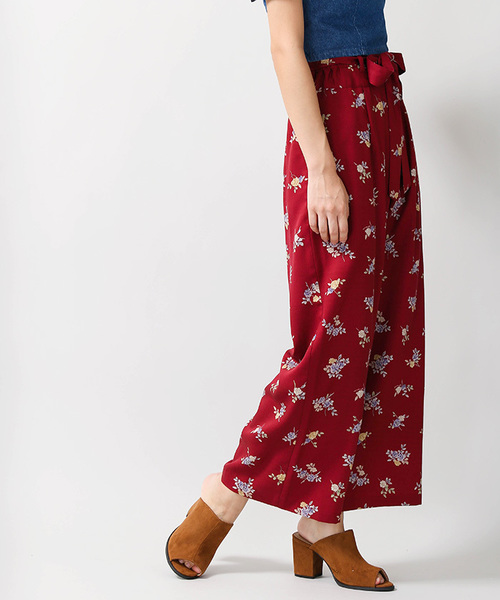 WEGO(ウィゴー)の「WEGO/ハイウエストリボンワイドパンツ(その他パンツ・レディース・ブラック/ダークグリーン/ブラウン/インディゴブルー/ダークインディゴブルー/その他1/その他2/ワイン・LARGE/MEDIUM/SMALL)」の20枚目の写真