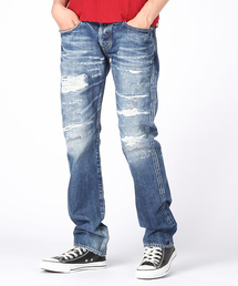 HYSTERIC GLAMOUR | VSR加工デニムスリムストレートパンツ(デニムパンツ)