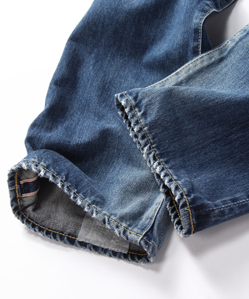 HYSTERIC GLAMOUR（ヒステリックグラマー）の「VSR加工デニムスリムストレートパンツ（デニムパンツ・メンズ・インディゴブルー・28inch/30inch/32inch/34inch）」の9枚目の写真