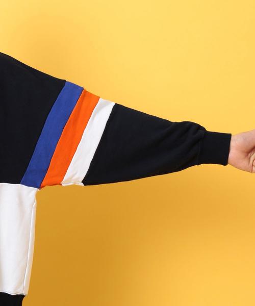 BEAUTY&YOUTH UNITED ARROWS（ビューティーアンドユースユナイテッドアローズ）の「【WEB限定】 by パネル ハーフジップ ビッグ スウェット -MADE IN JAPAN- ◆（スウェット・メンズ・ネイビー/ケリー・LARGE/MEDIUM/SMALL）」の12枚目の写真