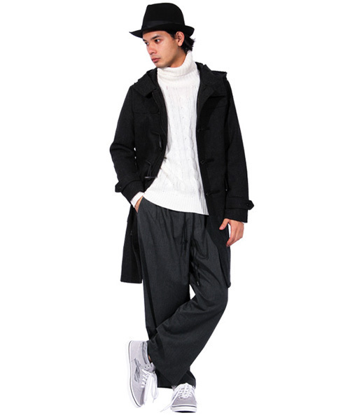 8(eight)(エイト)の「ワイドパンツ サルエル スーツ生地(スラックス・メンズ・チャコールグレー/ブラック/ネイビー・LARGE/MEDIUM)」の5枚目の写真