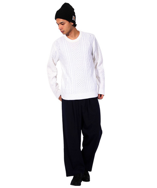 8(eight)(エイト)の「ワイドパンツ サルエル スーツ生地(スラックス・メンズ・チャコールグレー/ブラック/ネイビー・LARGE/MEDIUM)」の6枚目の写真