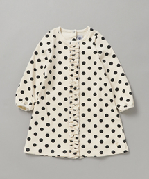 PETIT BATEAU | ストレッチコットンドットプリントワンピース(ワンピース)