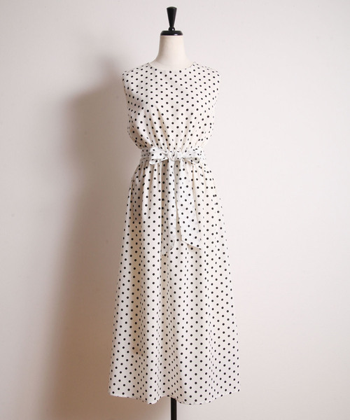&. NOSTALGIA(アンドドットノスタルジア)の「ギンガムチェック/ドットマキシワンピース(ワンピース・レディース・ブラック/ベージュ/ブラック系その他/ホワイト系その他・FREE)」の12枚目の写真