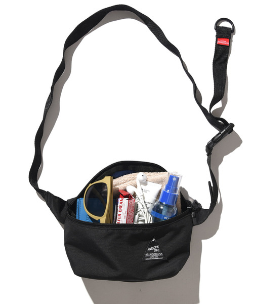 BELLWOODMADE(ベルウッドメイド)の「【BELLWOODMADE】STRIPE RIP HIPBAG/ウエストバッグ(ボディバッグ/ウエストポーチ・メンズ・ブラック/ネイビー/ホワイト/レッド/イエロー・FREE)」の3枚目の写真