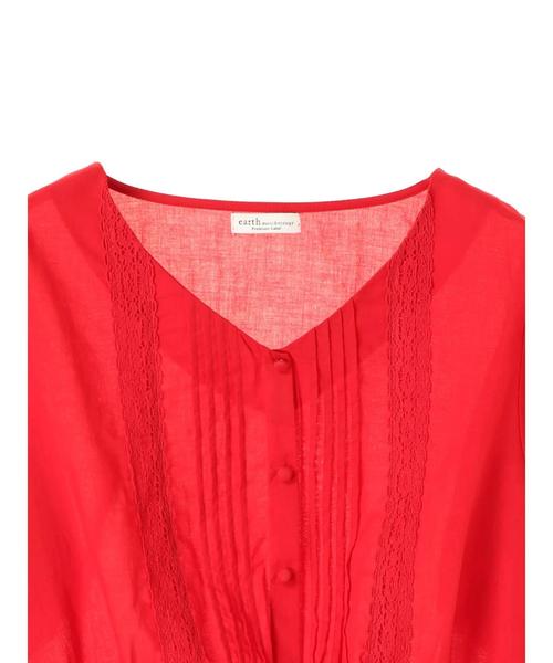 earth music&ecology（アースミュージックアンドエコロジー）の「・ピンタックレースブラウス ●（シャツ/ブラウス・レディース・オフホワイト/マスタード/ブラック/レッド・FREE）」の17枚目の写真