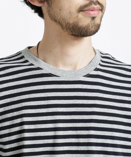 NANO universe（ナノユニバース）の「コットン天竺ボーダーＴシャツ（Tシャツ/カットソー・メンズ・その他1/その他2/その他4/その他3・SMALL/MEDIUM/LARGE/X-LARGE）」の10枚目の写真