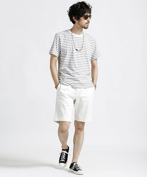 NANO universe（ナノユニバース）の「コットン天竺ボーダーＴシャツ（Tシャツ/カットソー・メンズ・その他1/その他2/その他4/その他3・SMALL/MEDIUM/LARGE/X-LARGE）」の16枚目の写真