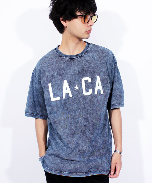 8(eight)(エイト)の「デニム 半袖Tシャツ アメカジ ビッグT(Tシャツ/カットソー・メンズ・インディゴブルー/ブルー・MEDIUM/LARGE)」の1枚目の写真