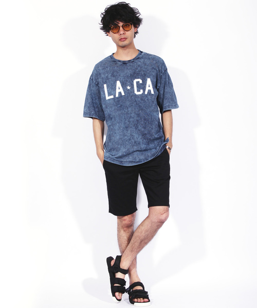 8(eight)(エイト)の「デニム 半袖Tシャツ アメカジ ビッグT(Tシャツ/カットソー・メンズ・インディゴブルー/ブルー・MEDIUM/LARGE)」の3枚目の写真