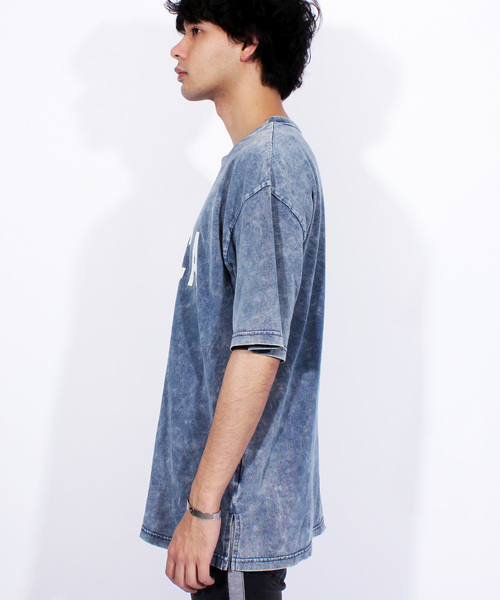 8(eight)(エイト)の「デニム 半袖Tシャツ アメカジ ビッグT(Tシャツ/カットソー・メンズ・インディゴブルー/ブルー・MEDIUM/LARGE)」の5枚目の写真